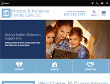 Tablet Screenshot of mortonfamilylaw.com